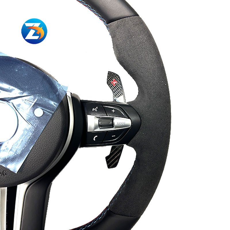 Car Steering Wheel Alcantara Steering Wheel with Carbon fiber paddles For BMW F10 F11 F12 F15 F16 F18 F20