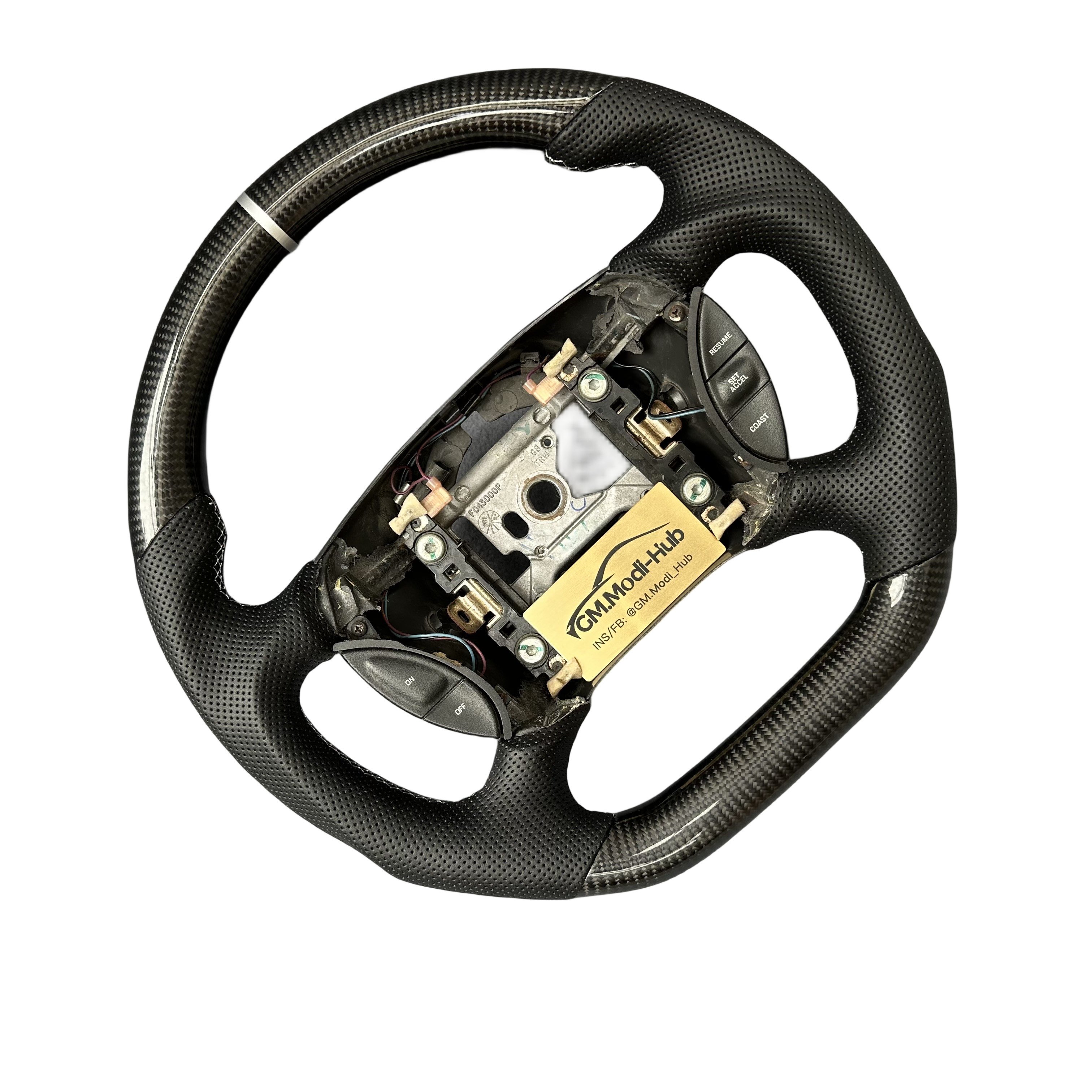 GM.Modi-Hub Custom Carbon Fiber Car Steering Wheel For Ford 1999-2004 Mustang