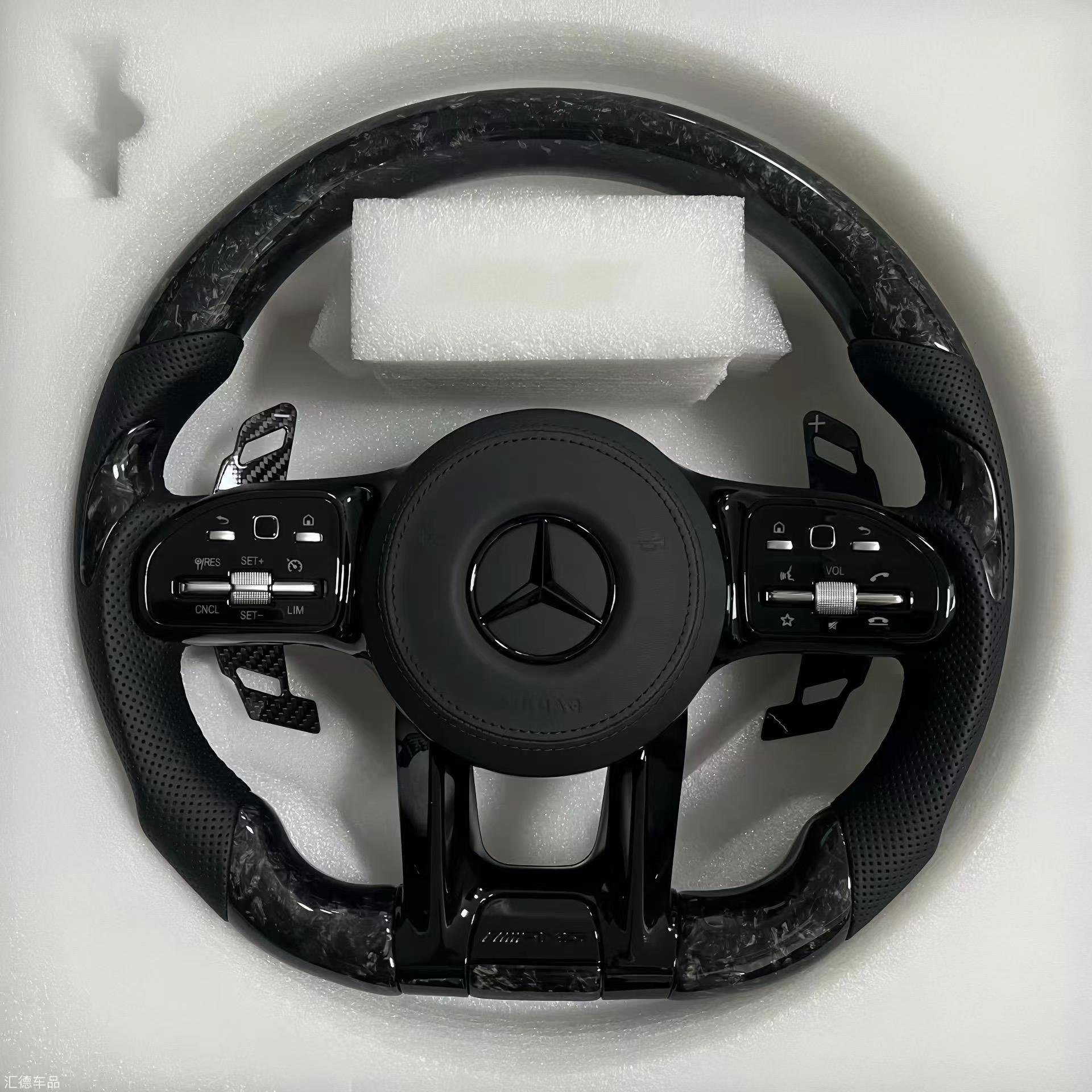 For Mercedes Benz W246 2023 2022 B200 CLA E220 AMG CLE White Leather Steering Wheel Car Interior Accessories