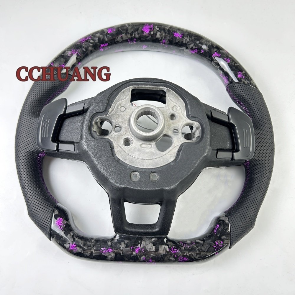 Custom LED forged carbon fiber steering wheel for Volkswagen MK6 Golf 6 GTI MK7 Golf 7 car steering wheel