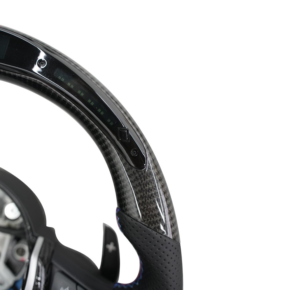 Carbon Fiber M Series LED Steering Wheel for BMW M2 F87 M3 F80 M4 F82 F83 M5 F10 / 2 3 4 Series/ X5 X6