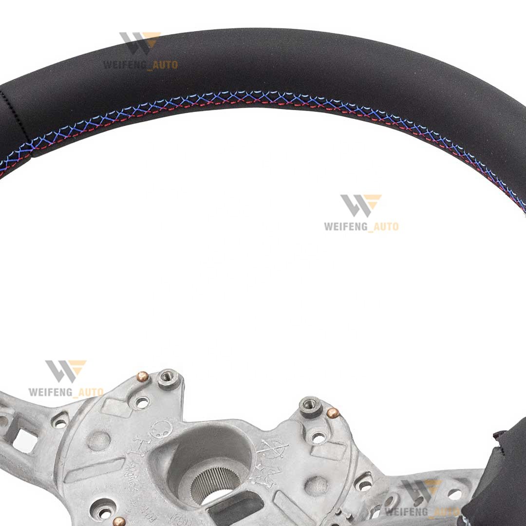 Full alcantara wheel car steering wheel for bmw M3 M6 M5 E90 E92 F10 F30 350i sports full series Pure handmade 380mm