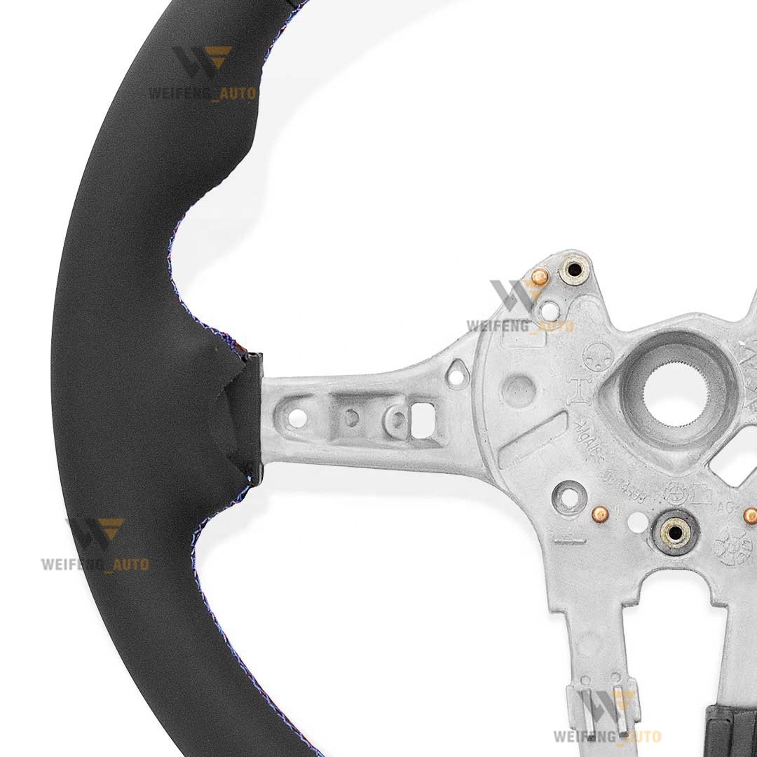 Full alcantara wheel car steering wheel for bmw M3 M6 M5 E90 E92 F10 F30 350i sports full series Pure handmade 380mm