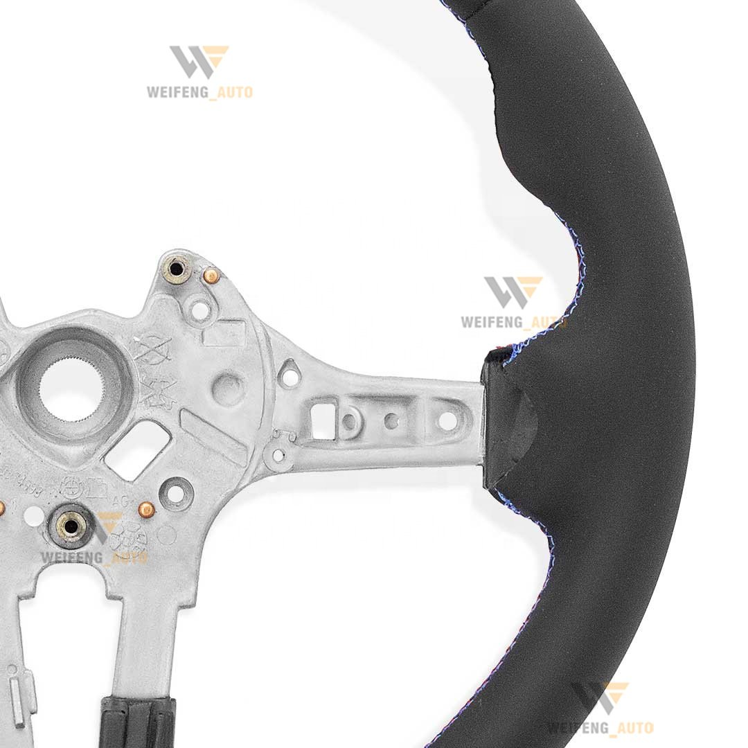 Full alcantara wheel car steering wheel for bmw M3 M6 M5 E90 E92 F10 F30 350i sports full series Pure handmade 380mm