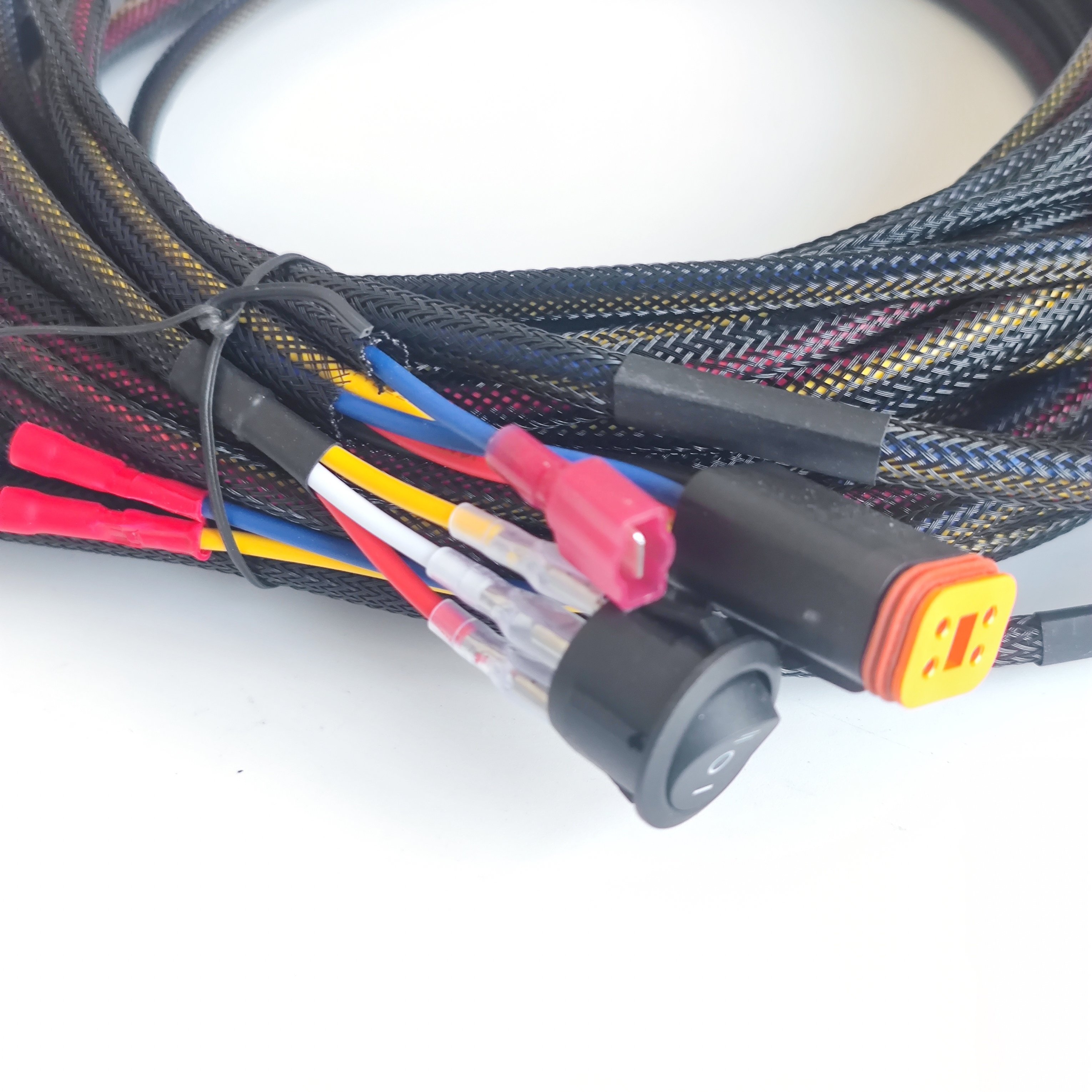 Wholesale High Low Beam LED Work Light Fog Light Auto On-Off Switch Dual Relay Wiring Harness for Off Road Motorcycles