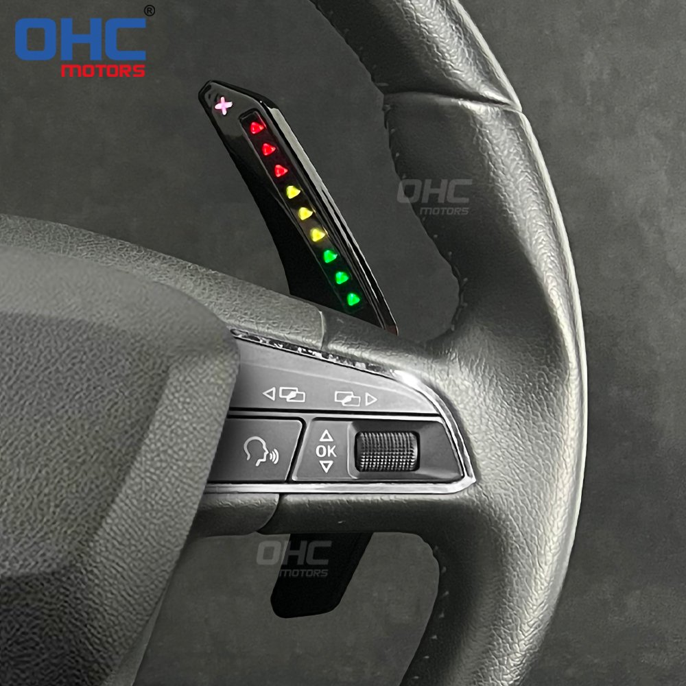 LED RPM Paddle Shift for Seat Leon Cupra mk2 mk3 LED Smart ONE Steering Wheel Paddle Shift Shifter Shifters ohc motors