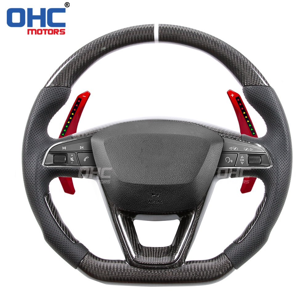 LED RPM Paddle Shift for Seat Leon Cupra mk2 mk3 LED Smart ONE Steering Wheel Paddle Shift Shifter Shifters ohc motors