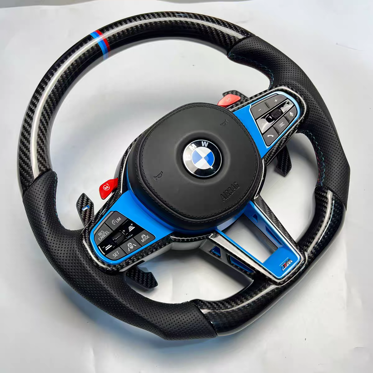 M3 M4 F30 F32 F80 F82 G80 G82 G20 G30 F G Series Chassis Custom Car CS Competition Racing Carbon Fiber Steering Wheel For BMW