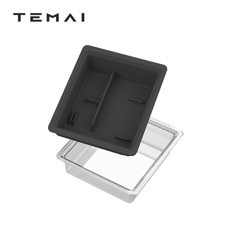 Center Console Armrest Storage Box PMMA and Silicone Central Control Organizer Container Car Accessories for Model 3/Y