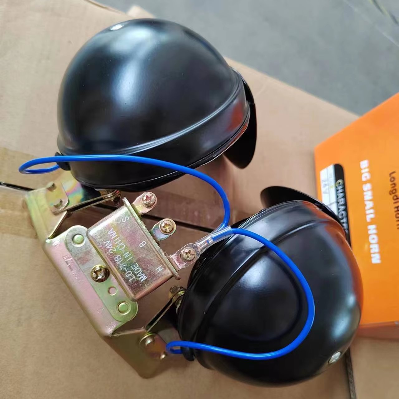 Car Horn 12v 24v Electric Snail Horn Good Quality WITH RELAY