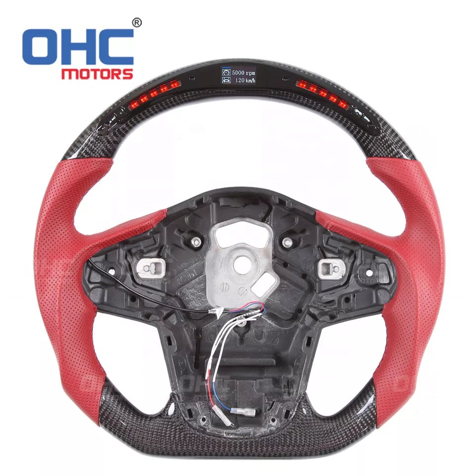 LED Carbon Fiber Steering Wheel fit for Toyota Supra A90 mk5 supra carbon fiber custom steering wheel