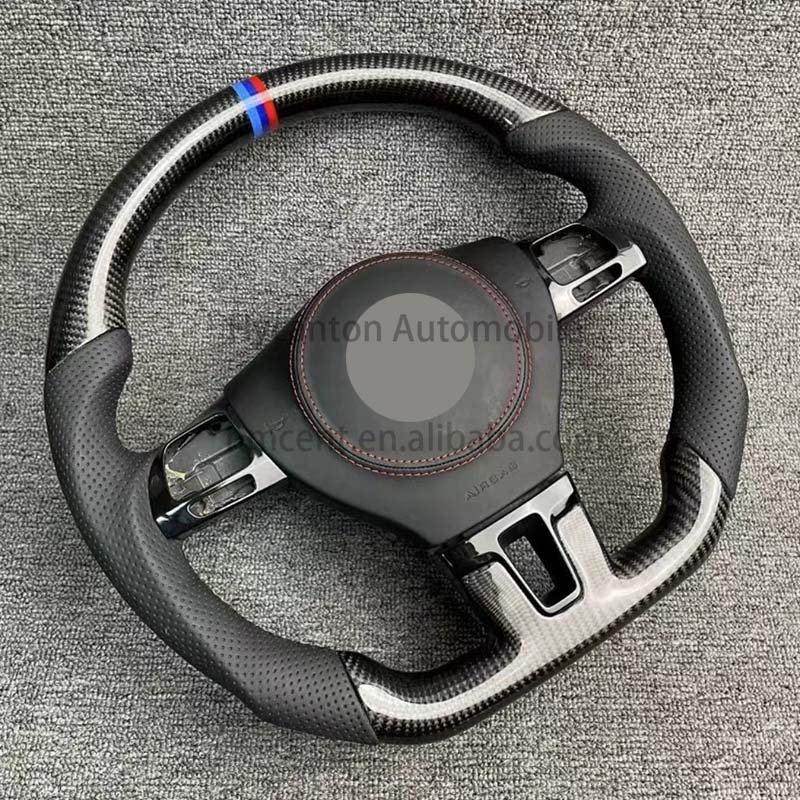 Customizable carbon fiber Alcantara Leather Steering WheeI For Volkswagen Sagitar MAGOTAN car Steering WheeI