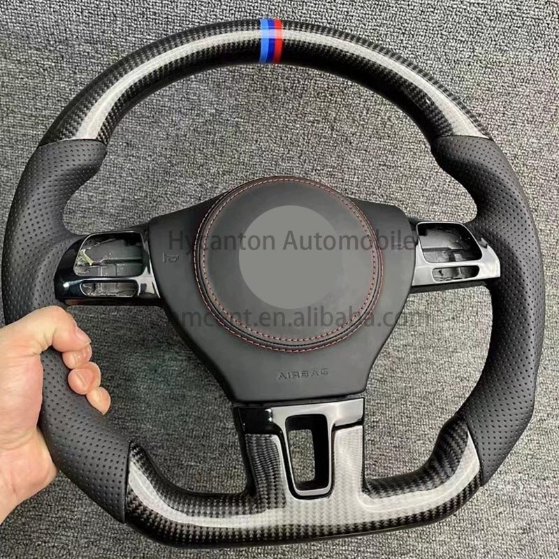 Customizable carbon fiber Alcantara Leather Steering WheeI For Volkswagen Sagitar MAGOTAN car Steering WheeI