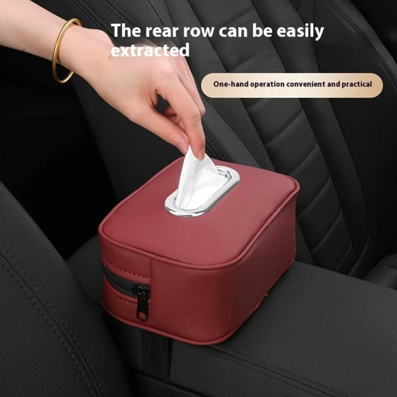 New Car Tissue Box Car Drawer Hanging Car Napkin Cover Armrest Box Wholesale of Auto Interior Supplies Wholesale Accessories