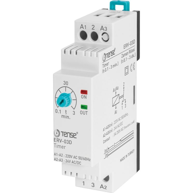 TENSE On-Delay Industrial Timer ERV-03D Solid State Relay Auto Switch Protective Device for Auto Use Model SSR