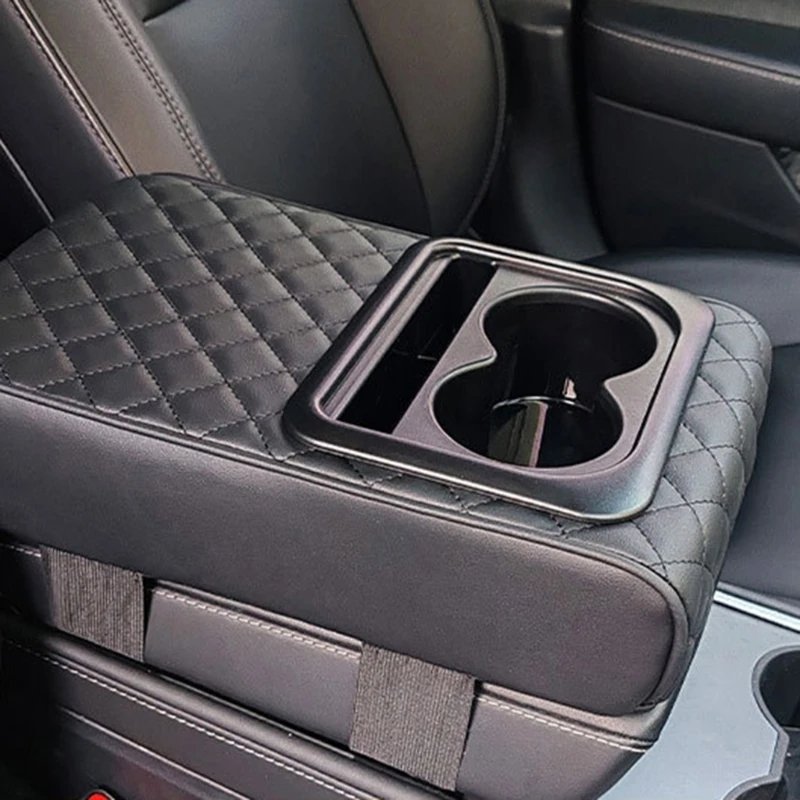 Universal Compatible Center Console Car Armrest Cup Holder Multi-functional Elevating Mat