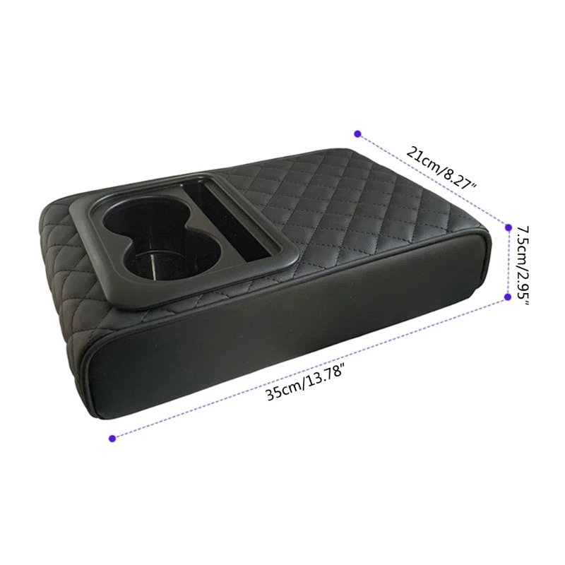 Universal Compatible Center Console Car Armrest Cup Holder Multi-functional Elevating Mat
