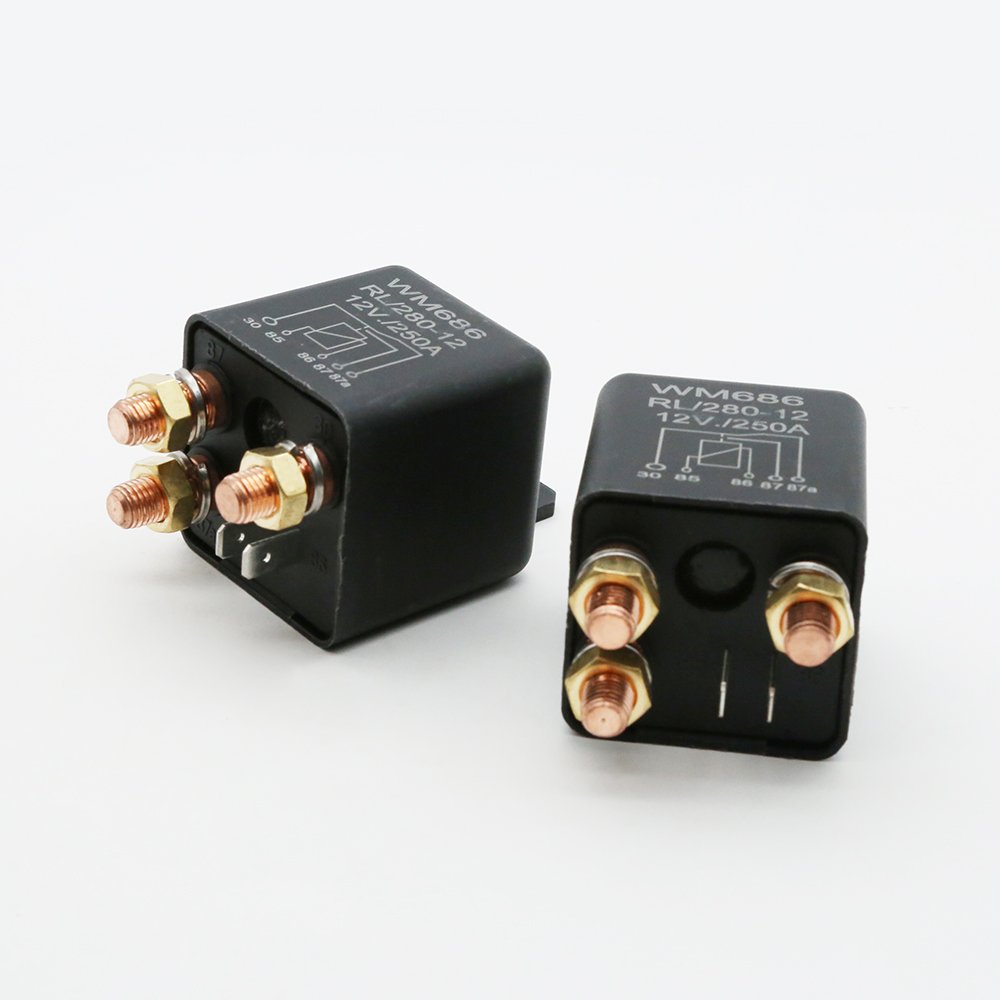 12V 250A Heavy Duty Continuous Relay On/Off Power Switcher Auto Relays for Truck Boat Van Marine Golf Carts