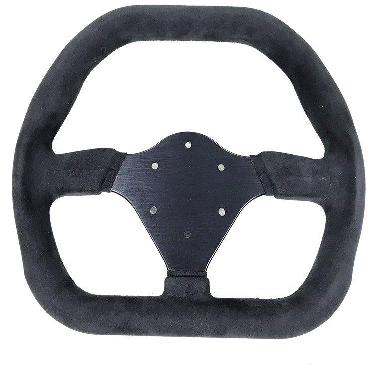 Customized racing game simulator accessories 14 inch racing steering wheel D shaped steering wheel