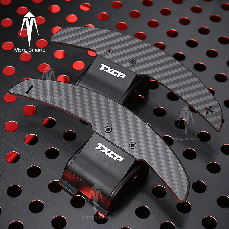 Car interior accessories steering wheel carbon fiber magnetic shift paddle for ford 2015-2023 Mustang Shelby GT