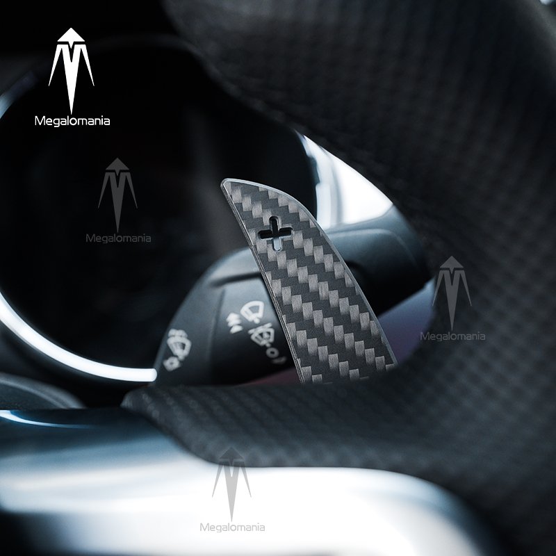 Car interior accessories steering wheel carbon fiber magnetic shift paddle for ford 2015-2023 Mustang Shelby GT