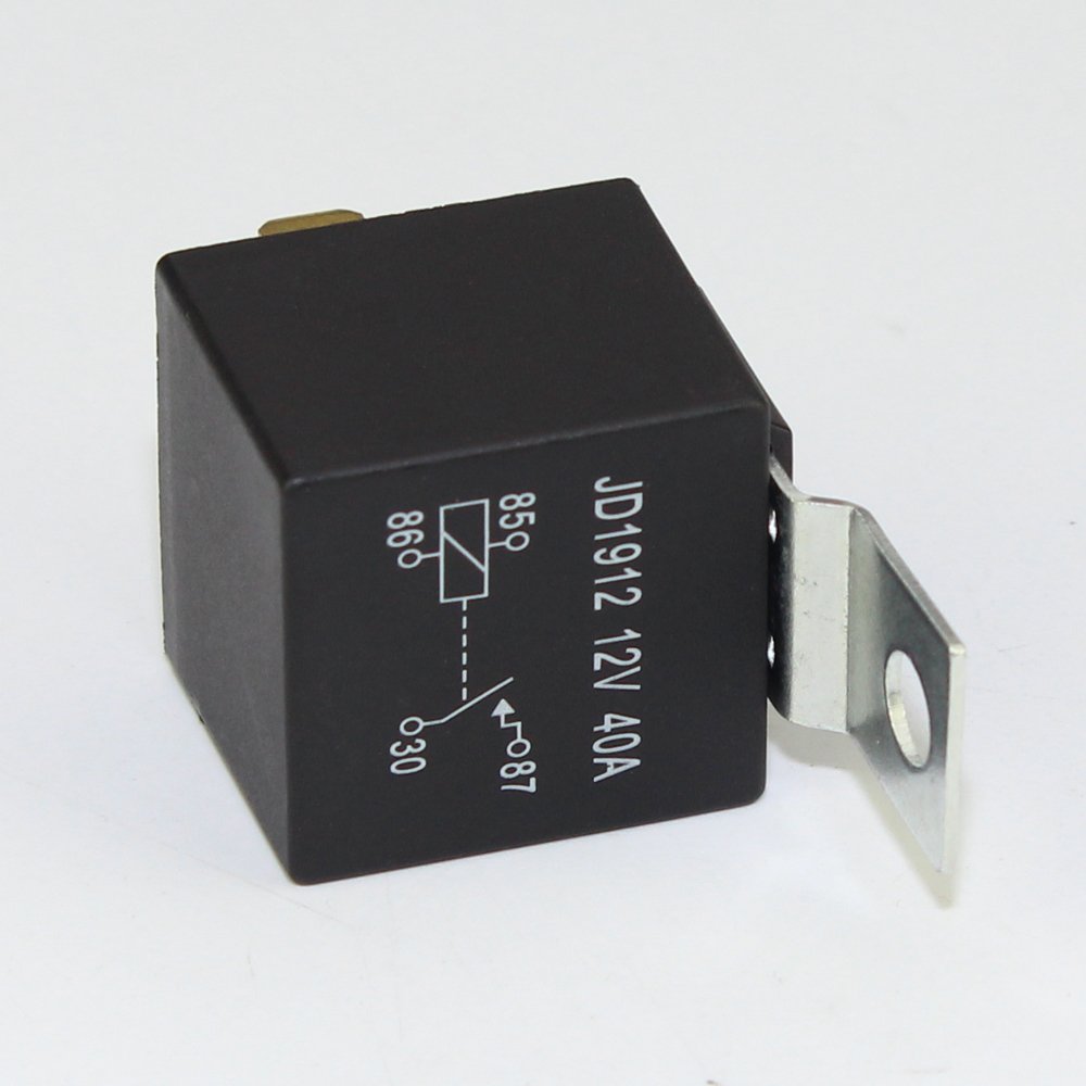 High Quality SPST Solder Terminal 4 Pin Relay 12V 40A JD1912 Auto Electrical Relays with Bracket