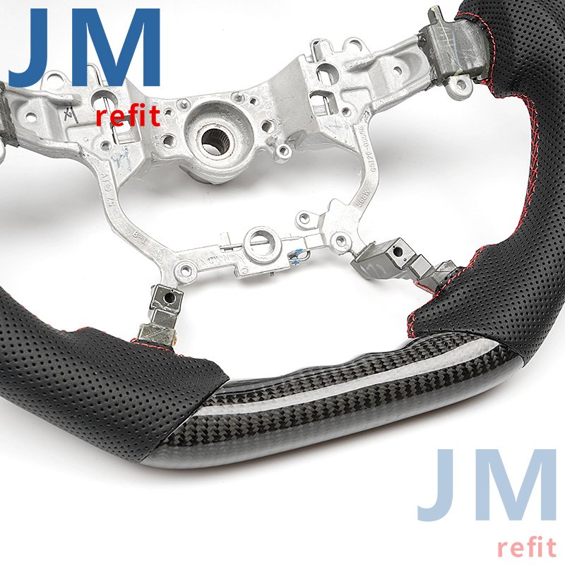 Carbon Fiber Steering Wheel For Toyota Land Cruiser / Land Cruiser Prado / Crown / Alphard 2016-2019