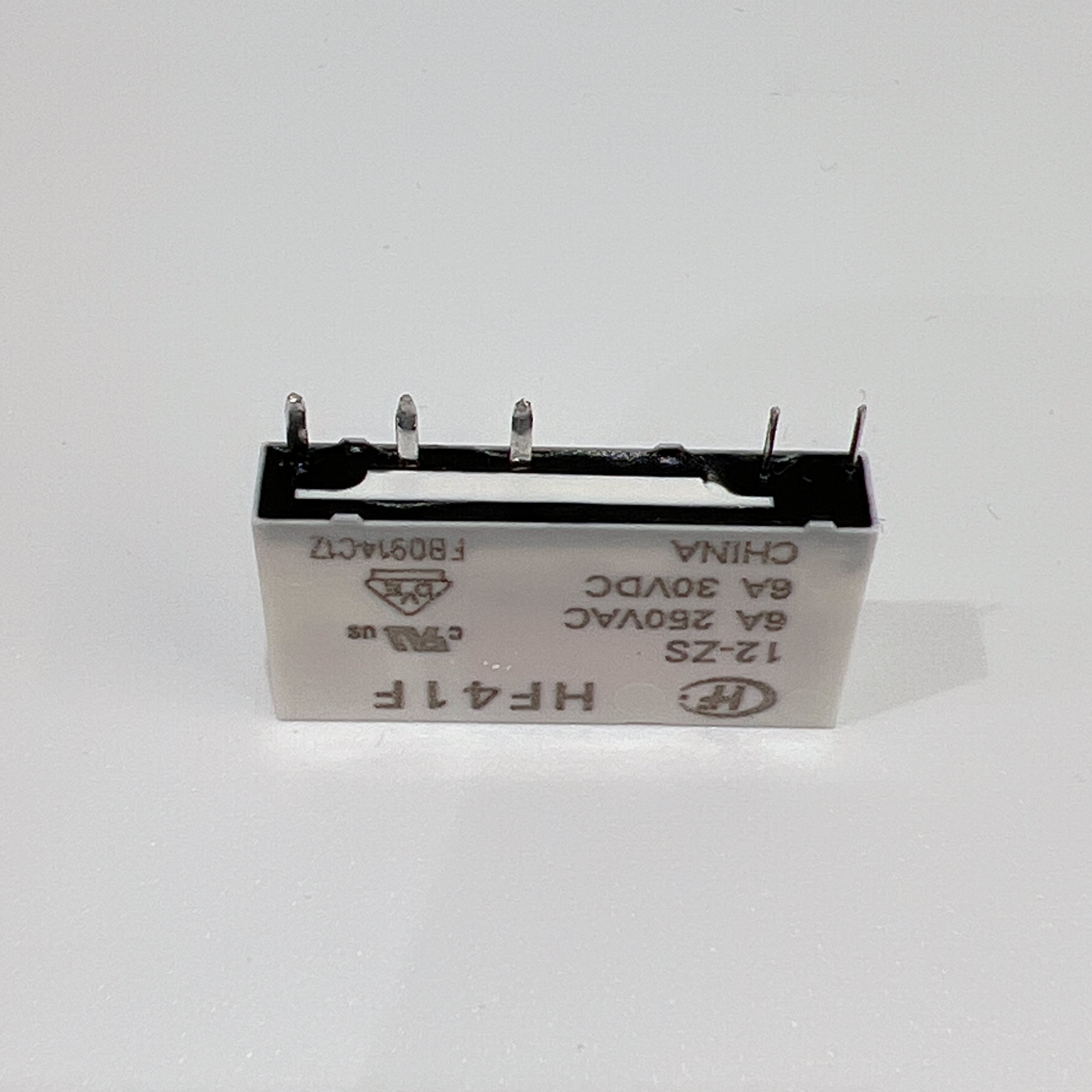 Original New HF41F/12-ZS 6A HF T 5 Pin Slim Miniature Electromagnetic Relay Interface 12/24V High Power Sealed Protection