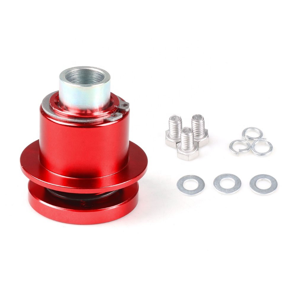 Universal Aluminum Alloy 360 Degree Car Steering Wheel Quick Release Disconnect Hub Adapter Snap Off