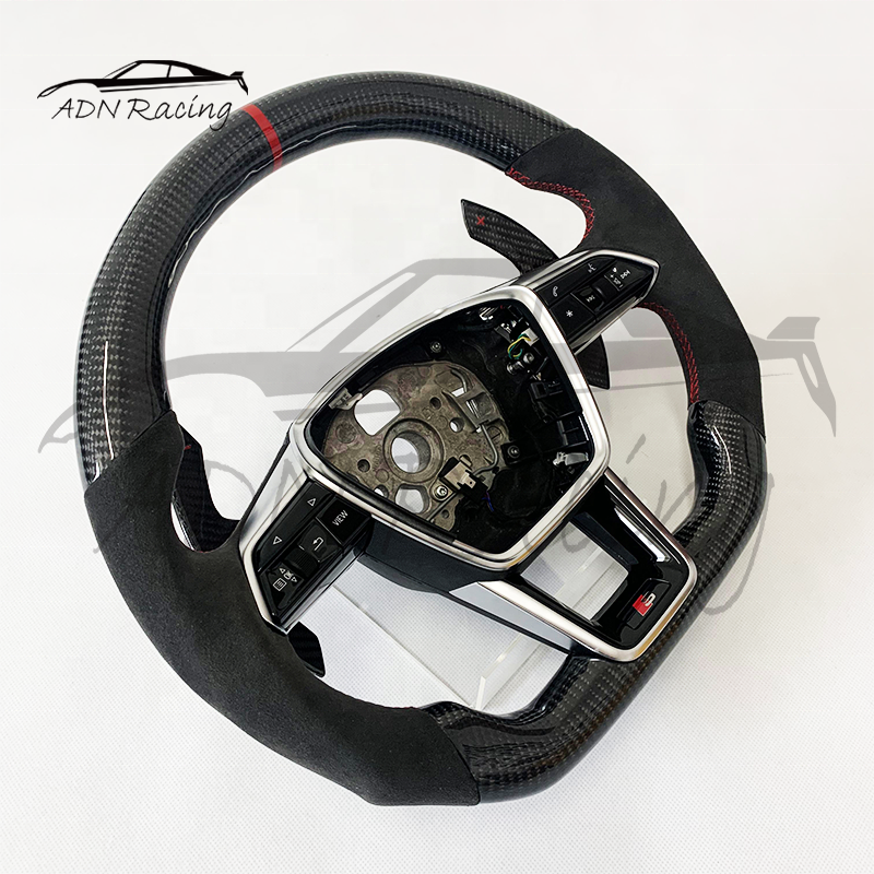 2020+ For AUDI C8 A6 S6 RS6 A7 S7 RS7 Carbon Fiber Steering Wheel