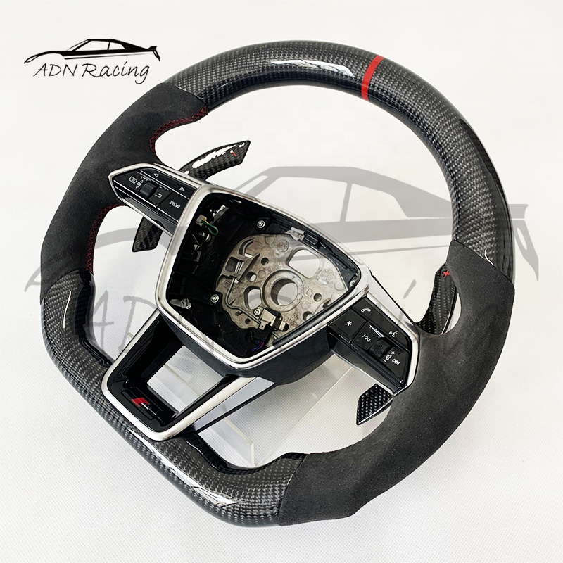 2020+ For AUDI C8 A6 S6 RS6 A7 S7 RS7 Carbon Fiber Steering Wheel