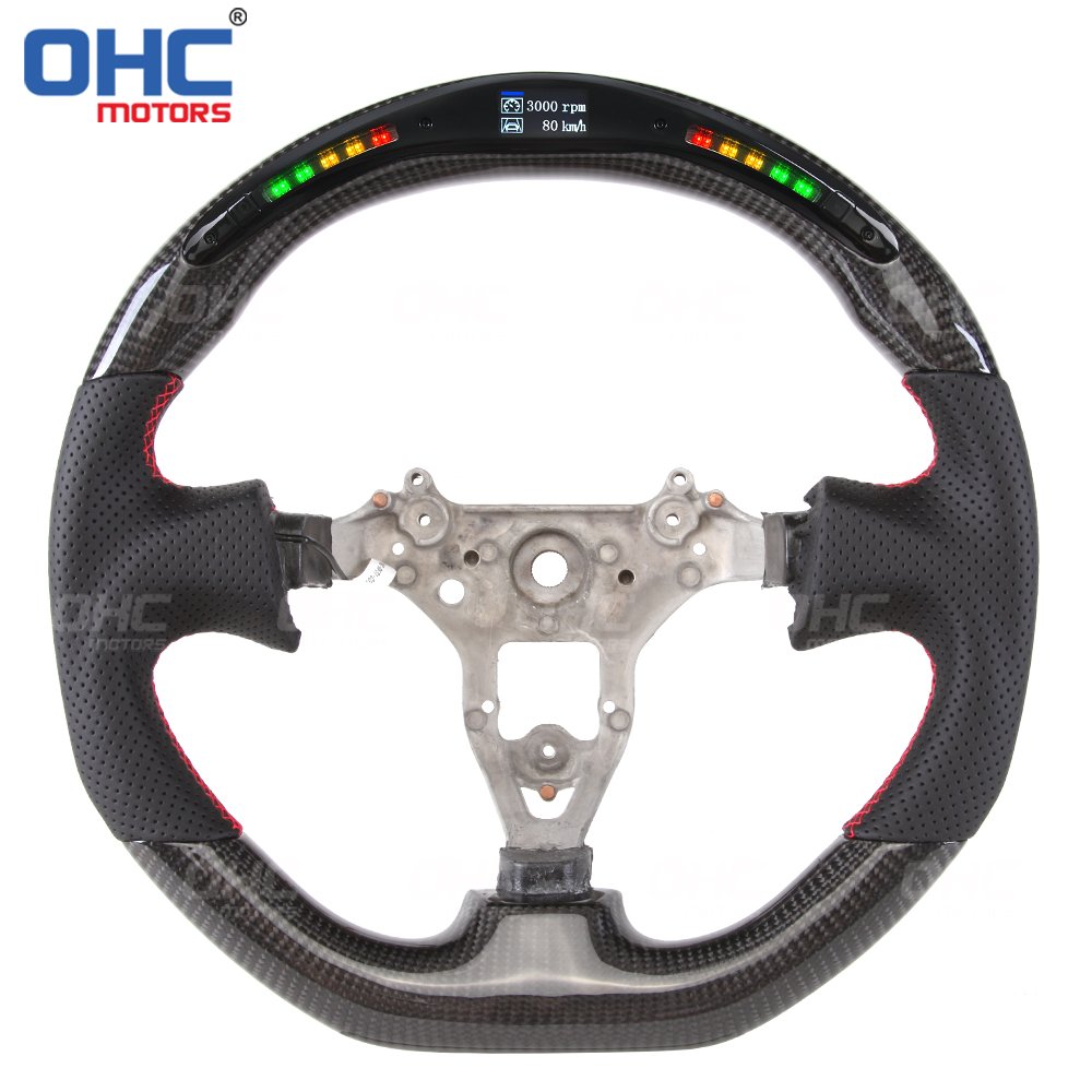 Custom LED Racing Car Steering Wheel for Nissan GTR R34 Carbon Fiber Steering Wheel