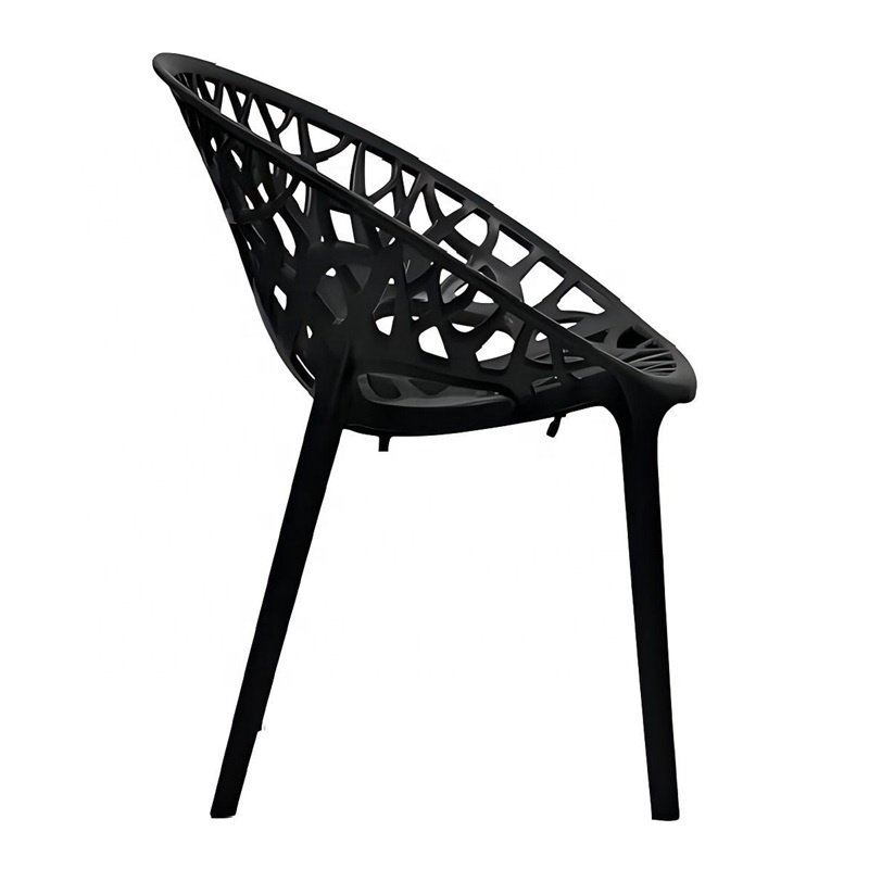 Made-In-China Outdoor Furniture Armrest Plastic Chair for Coffee House Garden Patios Balconies