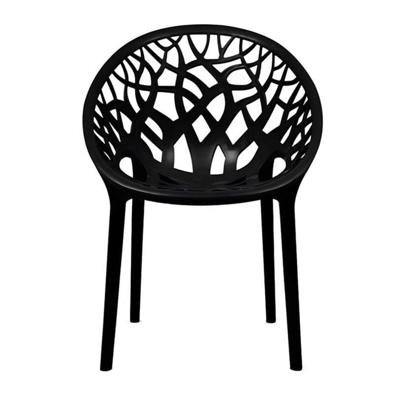 Made-In-China Outdoor Furniture Armrest Plastic Chair for Coffee House Garden Patios Balconies