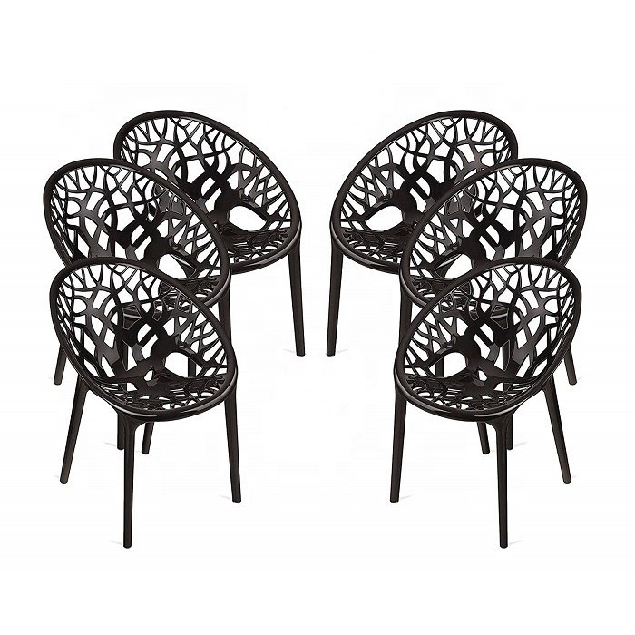 Made-In-China Outdoor Furniture Armrest Plastic Chair for Coffee House Garden Patios Balconies