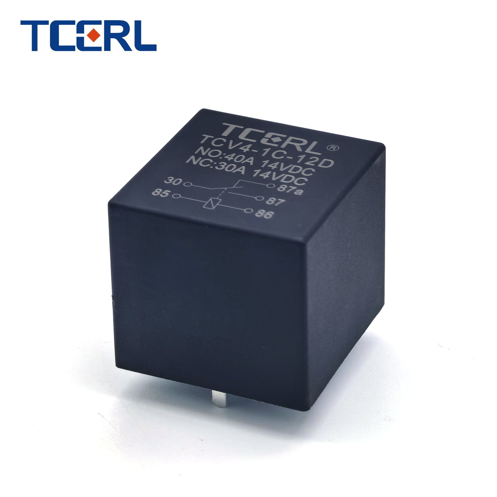 High Power Miniature TCV4-1C-12D Automotive Relay 12V Micro Relay High Contact Load 40A Load Current 5Pin Leg Protective Use