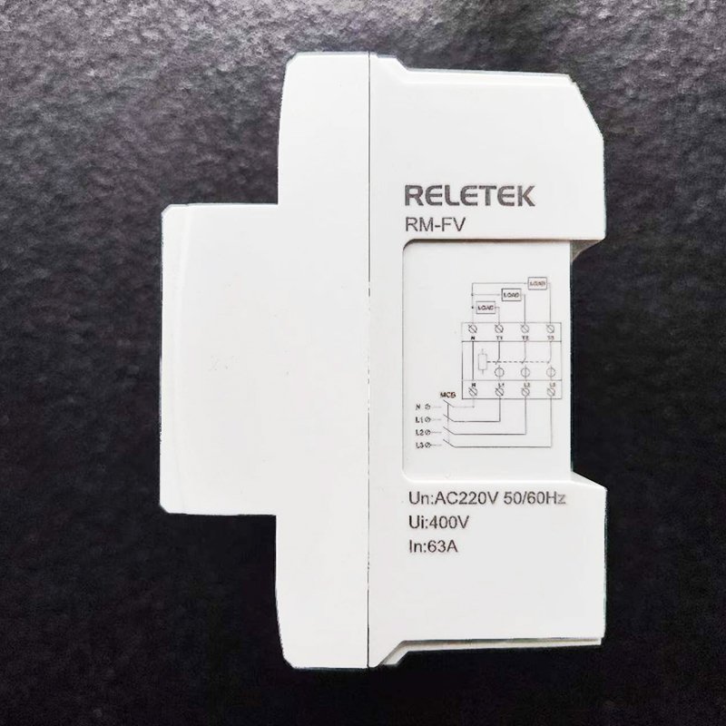 RELETEK Hot Sale Current Digital Voltage Protector Home Voltage Protect Double 3 Digit Display DIN Rail Mounting Relay Suppliers