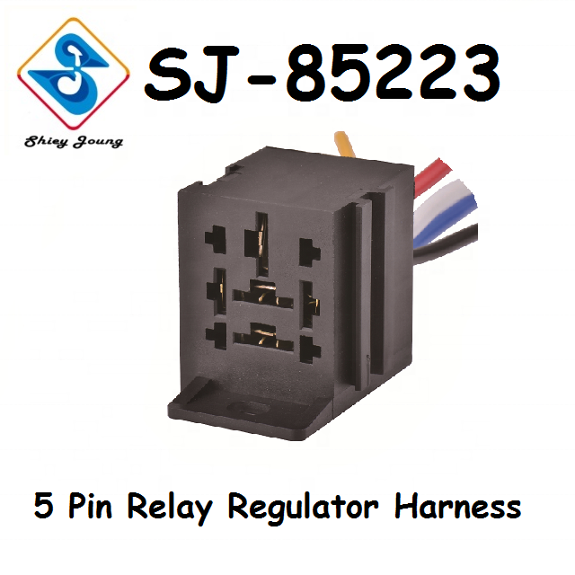 Auto Taiwan Customized 5 Way Relay Connector Wire Harness Relay Sockets 5 Pins