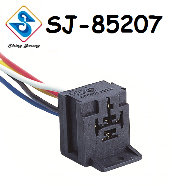Auto Taiwan Customized 5 Way Relay Connector Wire Harness Relay Sockets 5 Pins