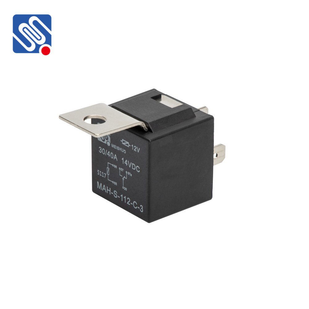 Meishuo MAH-S-112-C-3 JD1914 40A/30A 12V 5 Pins Automotive Relay Car Electrical Relay for Auto Accessories With Metal Bracket