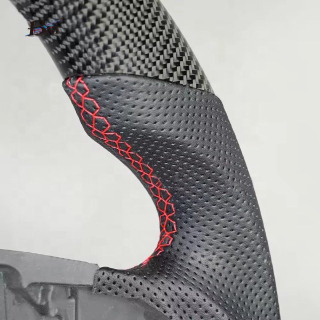Modified Round Carbon Fiber Steering Wheel For Model S Model X Tesla 2012 2013 2014 2015 2016 2017- 2022 Car Accessories By BM