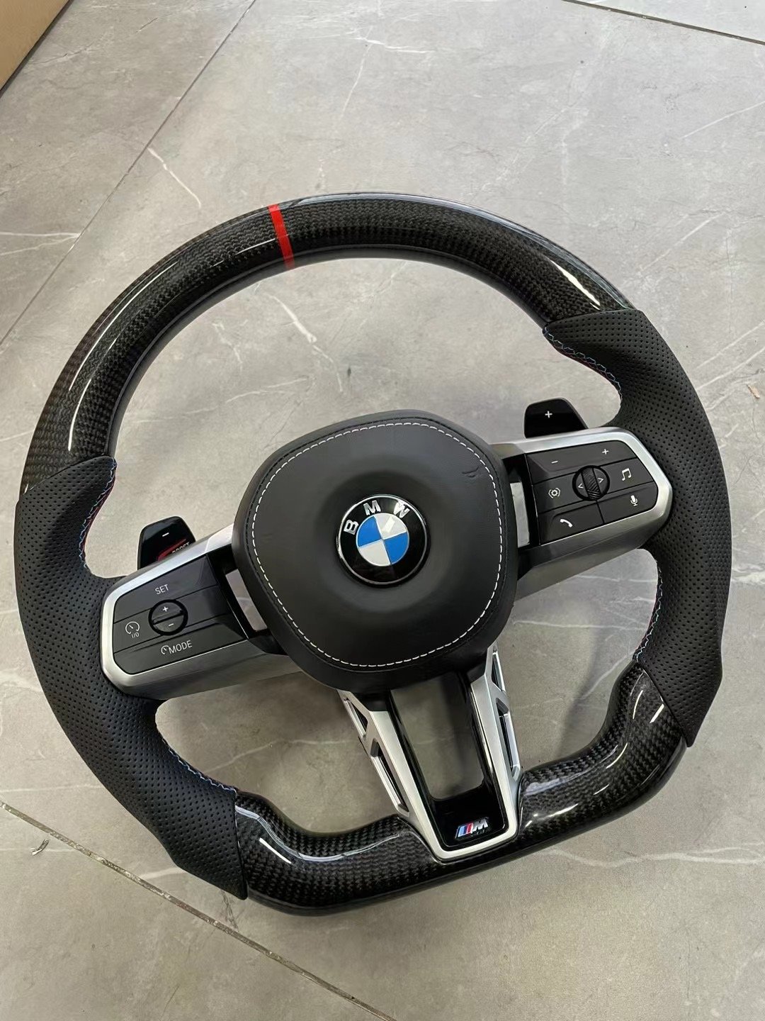 Custom Leather carbon fiber steering wheel fit For BMW all Models and Series 2010 to 2024 Customizable E90/46 F10/30/44 G20/32