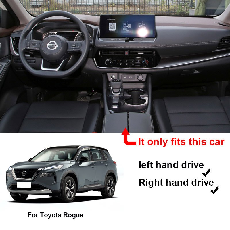 Car Qi Wireless Charger for Nissan Rogue 2021 2022 2023 Accessories 15w Fast Phone Charging Plate Adapter Interior Auto Parts