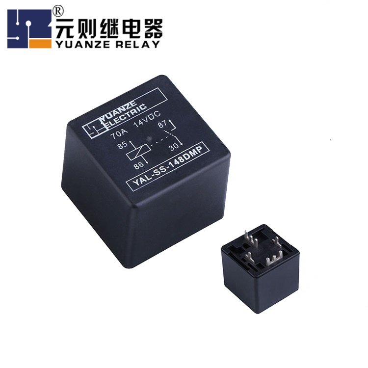 Yuanze YAL 80A Micro Auto Relay HFV7 Load 70A/80A 14VDC 4pins Relay Sanyou 1a 1c Automotive Control Relay
