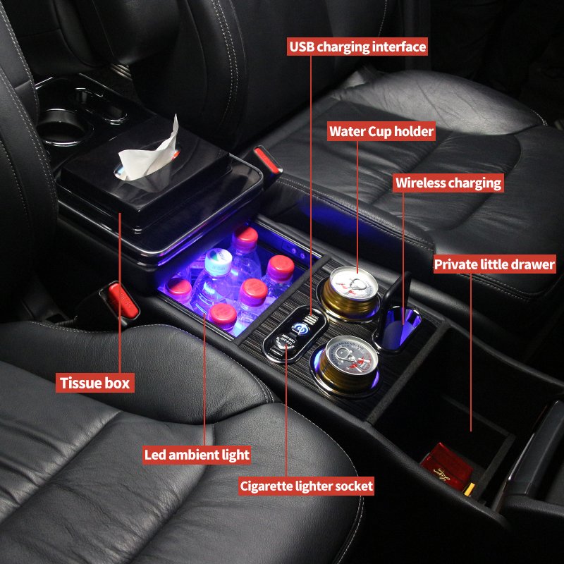 M4 Multifunction Car Center Console Box for Odyssey Alesson