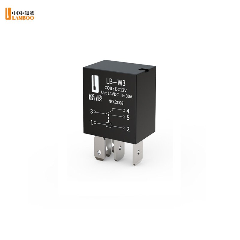 LANBOO Small Car Relay 30A High Current 12V.24V Optional 1NO/1NO1NC Optional 4 Pin 5 Pin Optional