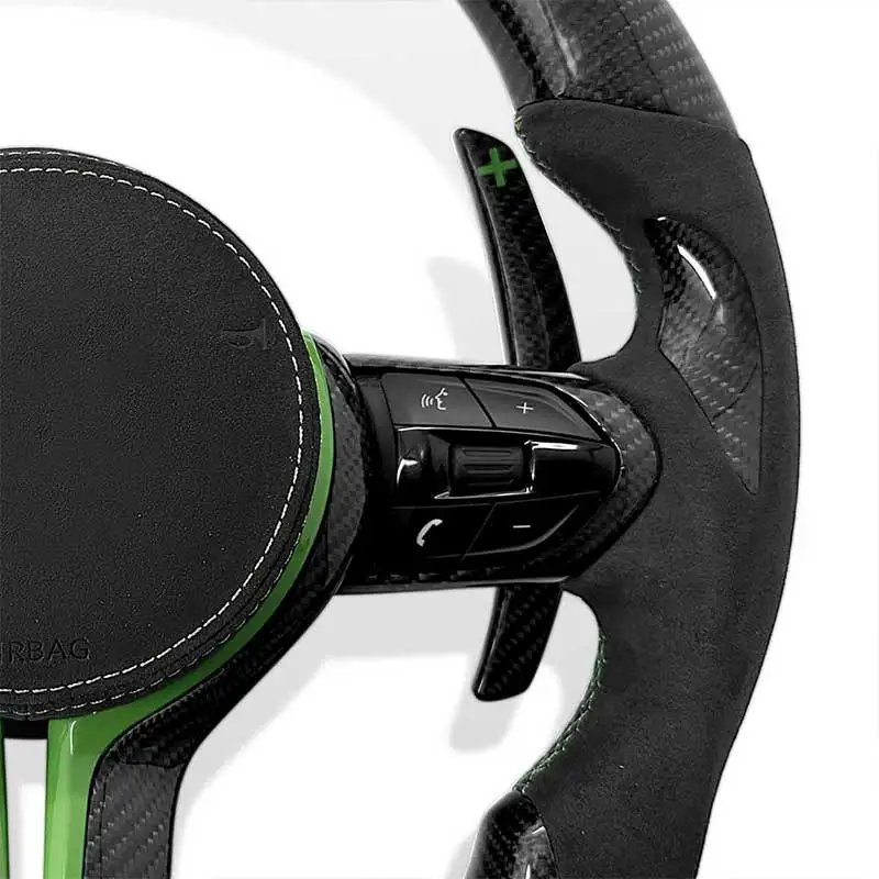 Car Led Steering Wheel For BMW F30 F35 F80 F15 F16 M2 M3 M4 Upgrade to M Performance Carbon Fiber Steering Wheel