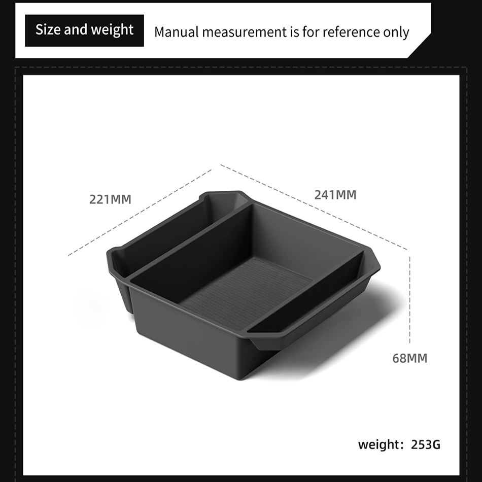 For Tesla Cybertruck Car Center Console Armrest Box Storage Box Organizing Tidying Storage Tray Auto Interior Pickup Accessories