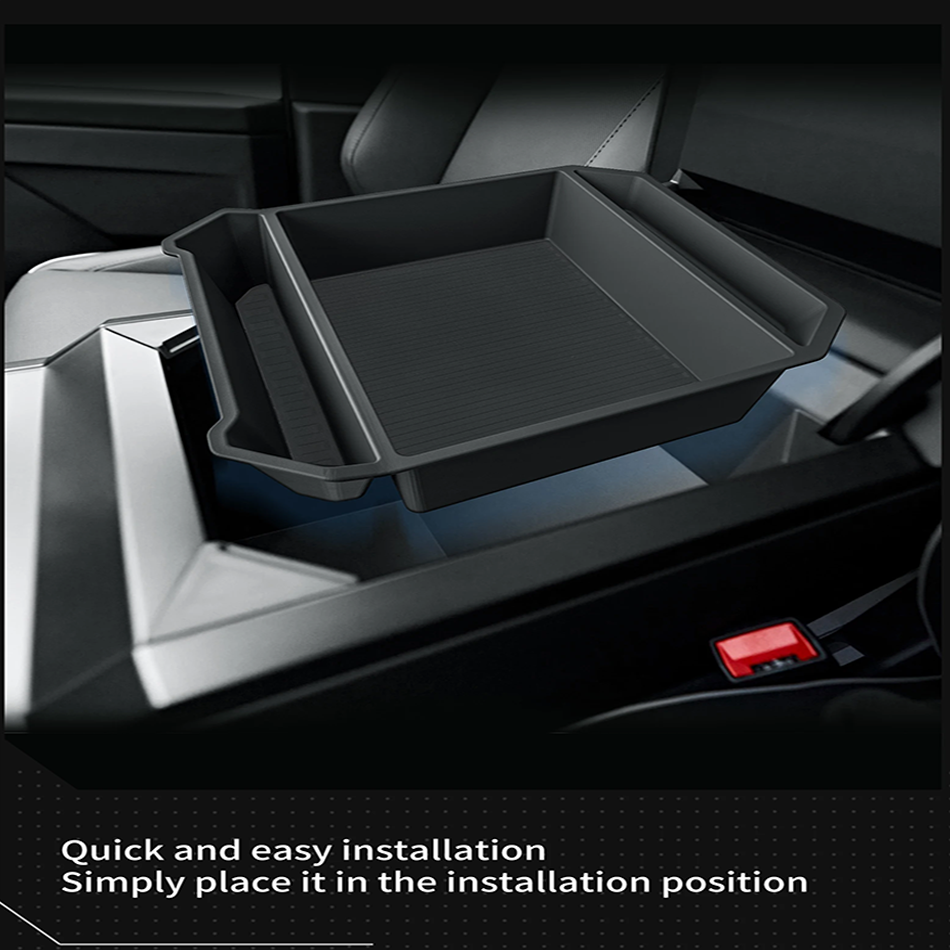 For Tesla Cybertruck Car Center Console Armrest Box Storage Box Organizing Tidying Storage Tray Auto Interior Pickup Accessories