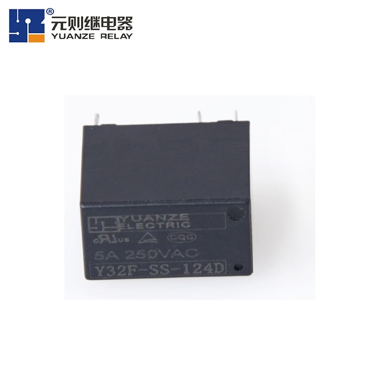 HF32F HF33F PCB Control Relay DC5v 12v 24v 4pin SPST Low Power Miniature Relay Yuanze Y32F 5A 250VAC 12v Relay